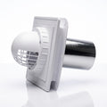 8 x 8 wall mount dryer vent with rigid end for rigid dryer pipe connection